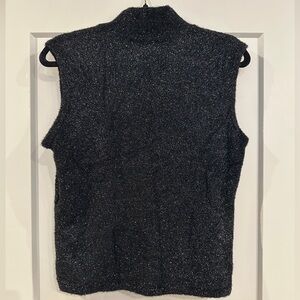 Jones New York Sparkly Black Tank Top Sweater Women’s Large Preloved